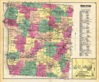 Antique selling 1874 Reading, New York Map from Pomeroy, Whitman & Co. Atlas of Schuyler County – Seneca Lake, Irelandville, Watkins Glen, NY